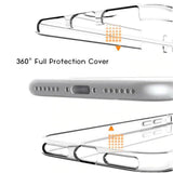 360° zaščitni ovitek (PC+TPU) za Apple iPhone XR (6.1") - prozorni - mobiline.si