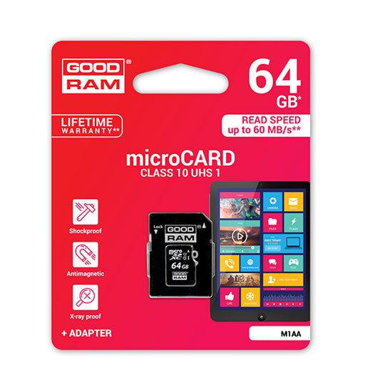 Kartica microSDHC 64GB class10 za GoodRam - mobiline.si