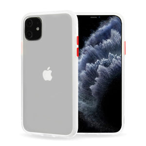 Zaščitni etui Vennus Color Button Bumper za Apple iPhone 12 / 12 Pro (6.1") - beli - mobiline.si