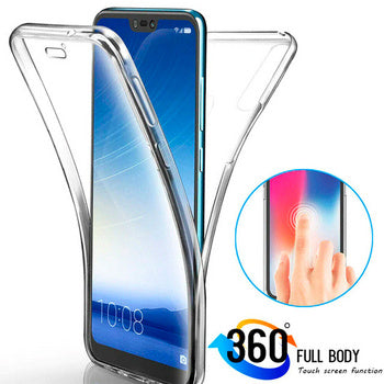 360° zaščitni ovitek za Samsung Galaxy A40 - prozorni - mobiline.si