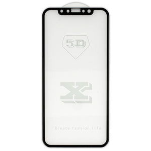 Zaščitno kaljeno steklo 5D Full Glue za Apple iPhone 11 Pro / iPhone X / iPhone XS (5.8") - črno - mobiline.si