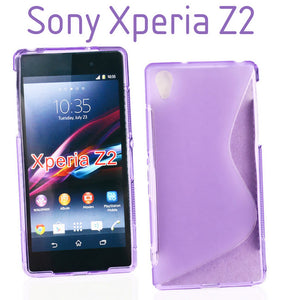 Gel etui S-vzorec vijolični neprosojni za Sony Xperia Z2 L50w - mobiline.si