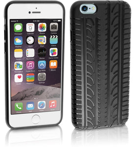 Gel etui vzorec guma črni neprosojni za Apple iPhone 6 6S (4.7") - mobiline.si