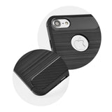 Gumijasti / gel etui Carbon za Apple iPhone SE (2020) (4.7") - črni - mobiline.si