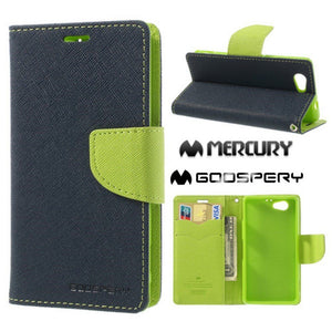 Mercury Fancy Diary modri&zeleni za Sony Xperia Z1 Compact - mobiline.si