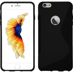 Gel etui S-vzorec črni neprosojni za Apple iPhone 6 6S Plus (5.5") - mobiline.si