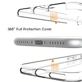 360° zaščitni ovitek (PC+TPU) za Huawei Mate 20 Lite - prozorni - mobiline.si