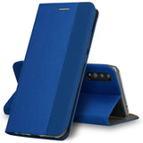 Preklopni ovitek / etui / zaščita Sensitive Book za Samsung Galaxy A21s - modri - mobiline.si