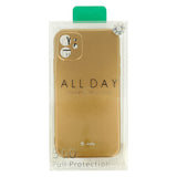 Gumijasti / gel etui Jelly Case za Apple iPhone 12 / 12 Pro (6.1") - zlati