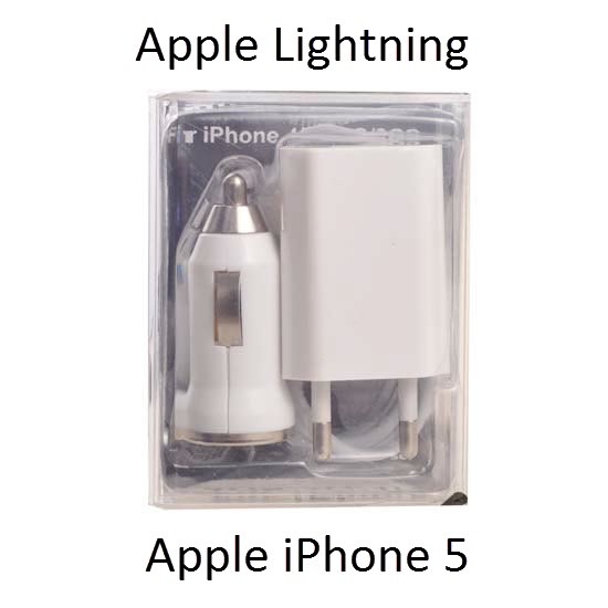 Polnilec USB 3v1 beli (avto+zidni+kabel) za Apple Lightning - mobiline.si