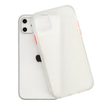 Zaščitni etui Vennus Color Button Bumper za Apple iPhone 12 / 12 Pro (6.1") - beli - mobiline.si