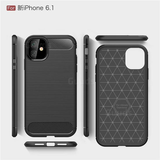Gumijasti / gel etui Carbon za Apple iPhone 12 Pro Max (6.7