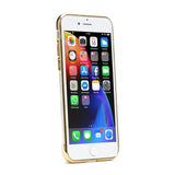 Gumijasti / gel etui New Electro za Apple iPhone 7 / iPhone 8 (4.7") - zlati - mobiline.si