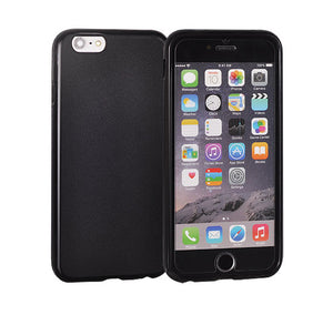 Gel etui Matte črni neprosojni za Apple iPhone 7 Plus / 8 Plus (5.5") - mobiline.si