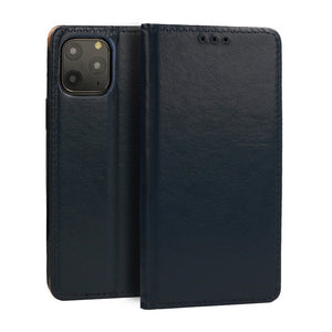 Usnjeni preklopni ovitek / etui / zaščita Book Special za Samsung Galaxy A41 - modri - mobiline.si
