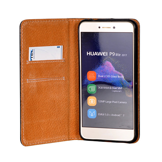 Usnjeni preklopni etui Book Special črni za Huawei P30 Lite - mobiline.si