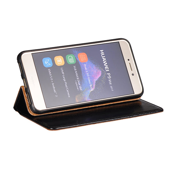 Preklopni usnjeni etui Book Special črni za Huawei Honor 8 Lite - mobiline.si