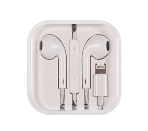 Slušalke z mikrofonom Mega Bass za Apple iPhone 7 / 7 Plus / 8 / 8 Plus / SE (2020) / X / XS / XS Max / XR / 11 / 11 Pro / 11 Pro Max - bele - mobiline.si