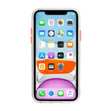 Zaščitni etui Vennus Color Button Bumper za Apple iPhone 12 / 12 Pro (6.1") - beli - mobiline.si