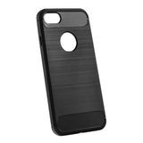 Gumijasti / gel etui Carbon za Apple iPhone 12 / 12 Pro (6.1") - črni - mobiline.si