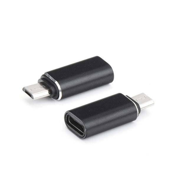 Adapter USB Type-C na Micro USB - črni - mobiline.si