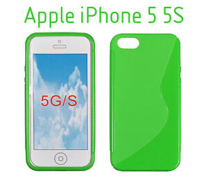 Gel etui S-vzorec zeleni neprosojni za Apple iPhone 5 5S SE - mobiline.si